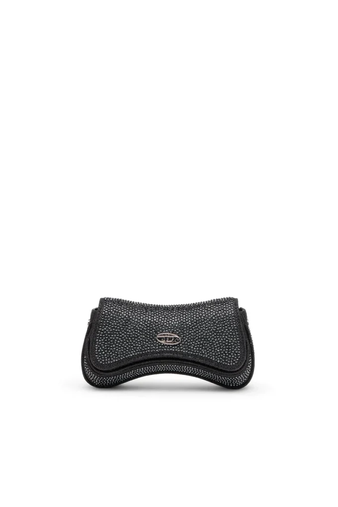 play crossbody xs Play-Mini crossbody-väska i kristall Lurex