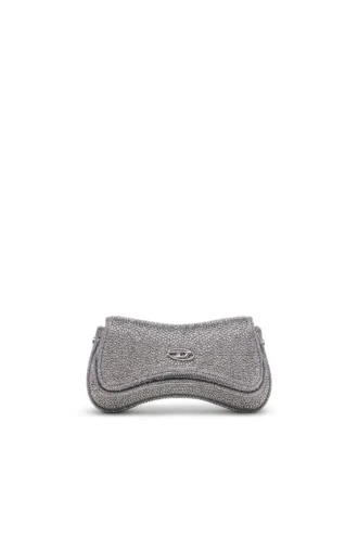 play crossbody xs Play-Mini crossbody-väska i kristall Lurex