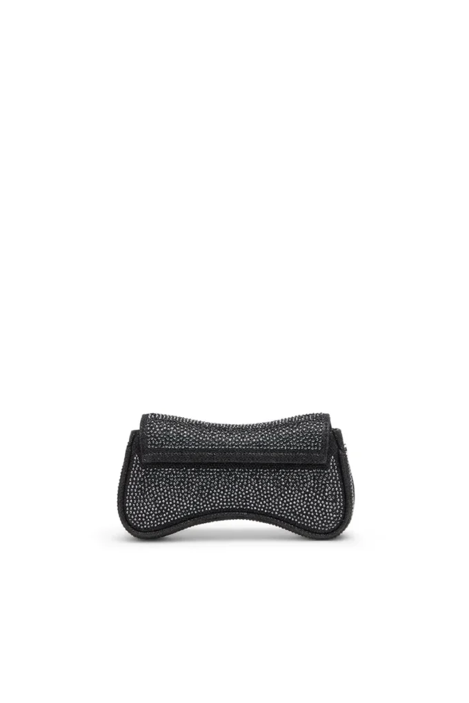 play crossbody xs Play-Mini crossbody-väska i kristall Lurex