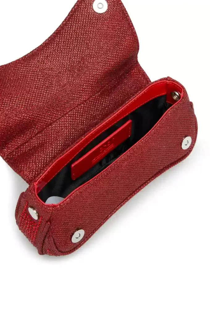 play crossbody xs Play-Mini crossbody-väska i kristall Lurex