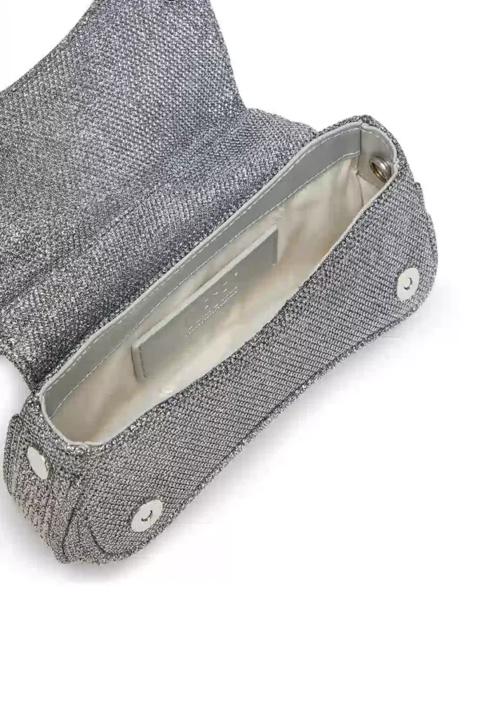 play crossbody xs Play-Mini crossbody-väska i kristall Lurex
