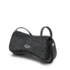 play crossbody xs Play-Mini crossbody-väska i kristall Lurex