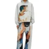 pr-s-boxt-hood-tom25 Hoodie med grafiskt tryck