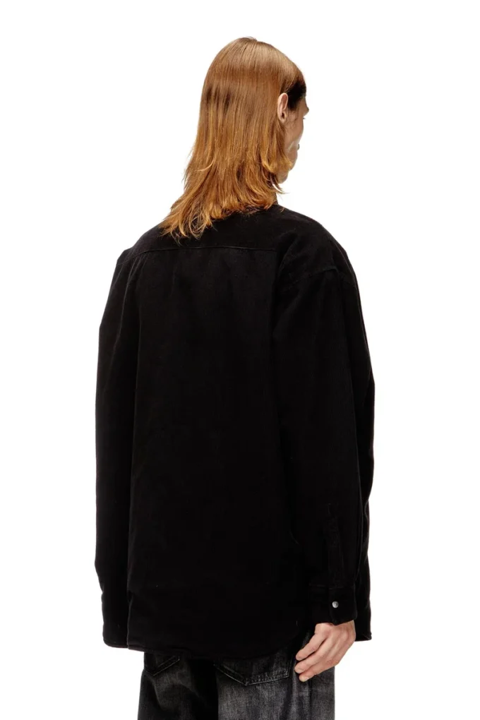 s-baggy-padd-hgbk Bomullsskjorta med Oval D-brodyr
