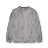s-baxt-t1 Sweatshirt med krackelerad effekt och mikro-logo s-baxt-t1 Sweatshirt med krackelerad effekt och mikro-logo