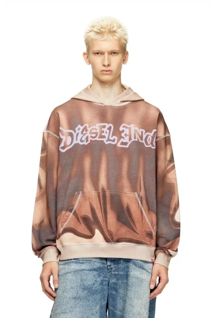 s-boxt-hood-show Hoodie med graffititryck s-boxt-hood-show Hoodie med graffititryck