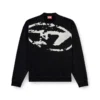 s-boxt-n5 Sweatshirt med slitna flockade logotyper s-boxt-n5 Sweatshirt med slitna flockade logotyper