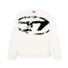 s-boxt-n5 Sweatshirt med slitna flockade logotyper s-boxt-n5 Sweatshirt med slitna flockade logotyper