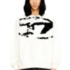s-boxt-n5 Sweatshirt med slitna flockade logotyper s-boxt-n5 Sweatshirt med slitna flockade logotyper