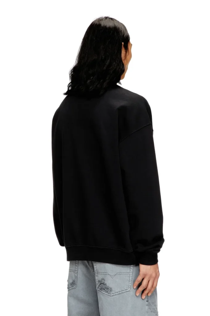 s-boxt-n5 Sweatshirt med slitna flockade logotyper s-boxt-n5 Sweatshirt med slitna flockade logotyper
