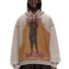 s-boxton-hood Hoodie med tryck och nitar s-boxton-hood Hoodie med tryck och nitar