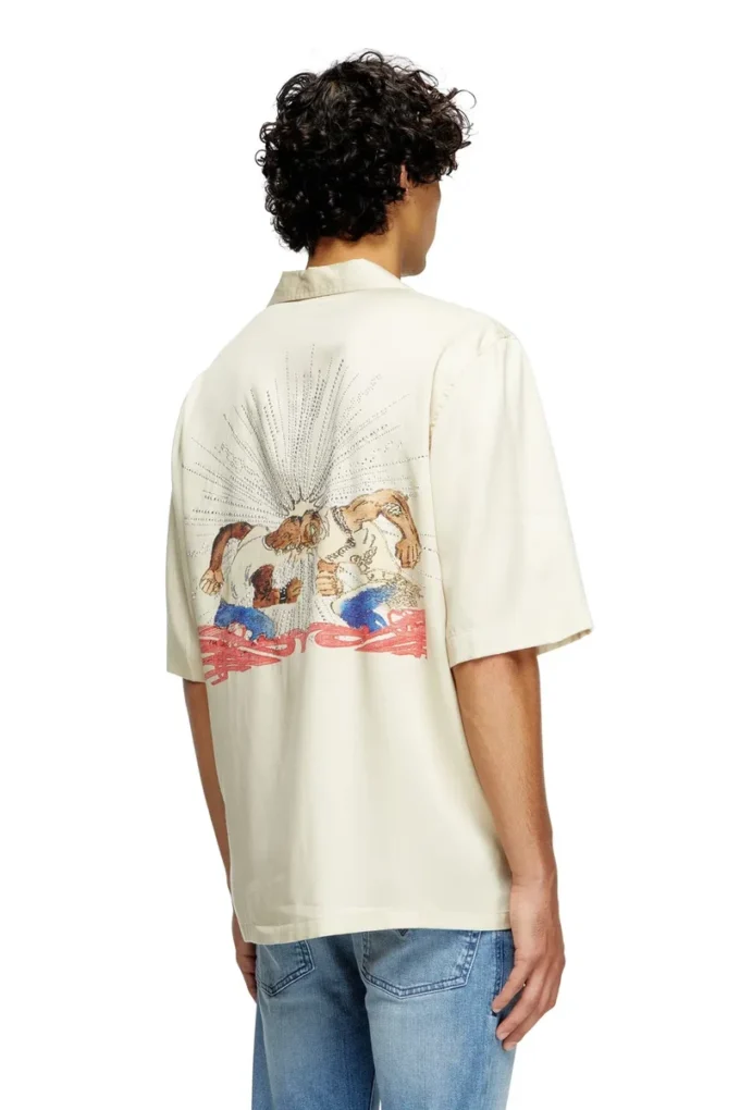 s-brack-b-epbr TENCEL™-skjorta med strassgrafik