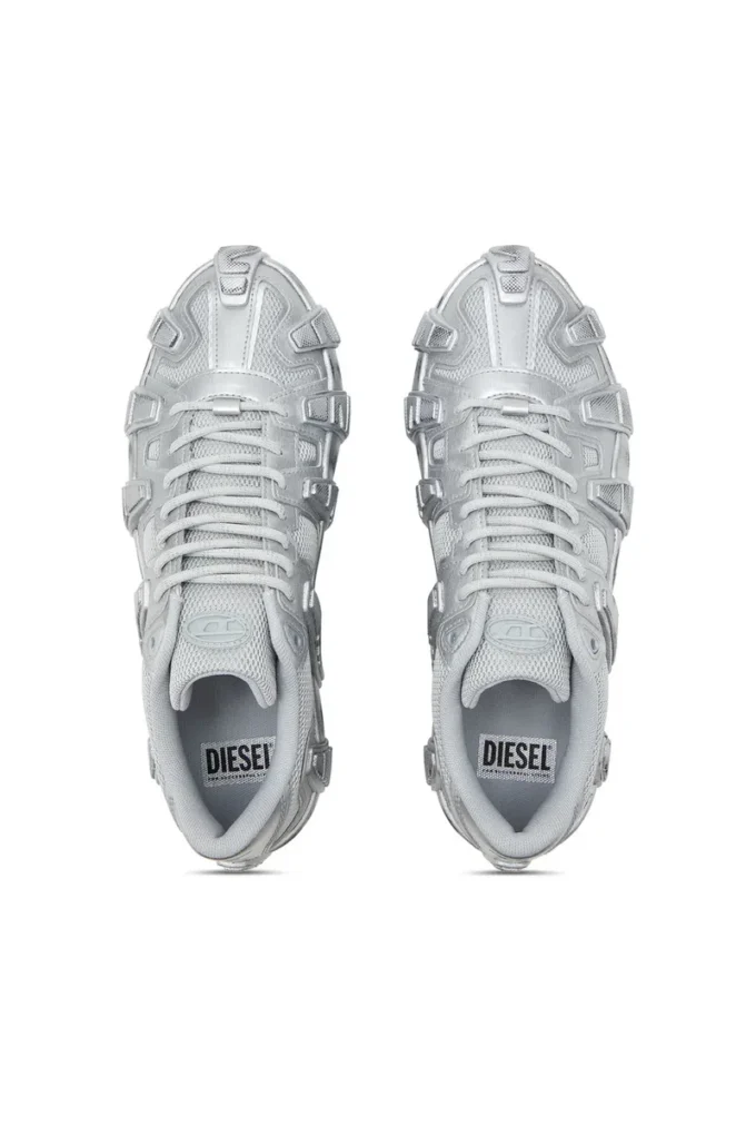 s-d-griffe low S-D-Griffe-Metallic sneakers i mesh och PU s-d-griffe low S-D-Griffe-Metallic sneakers i mesh och PU