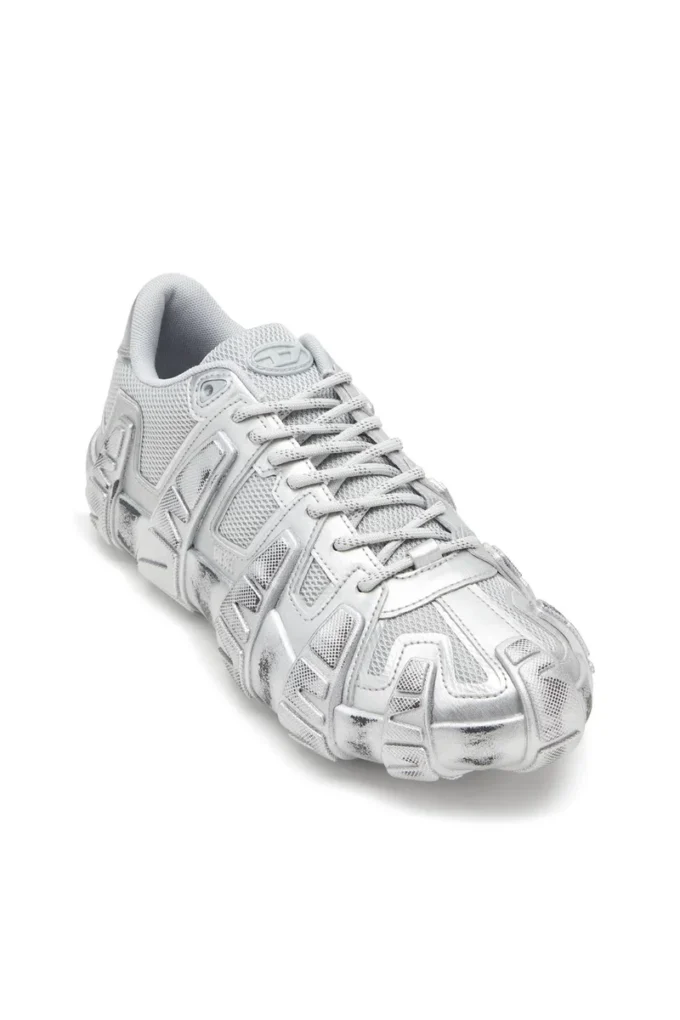 s-d-griffe low S-D-Griffe-Metallic sneakers i mesh och PU s-d-griffe low S-D-Griffe-Metallic sneakers i mesh och PU
