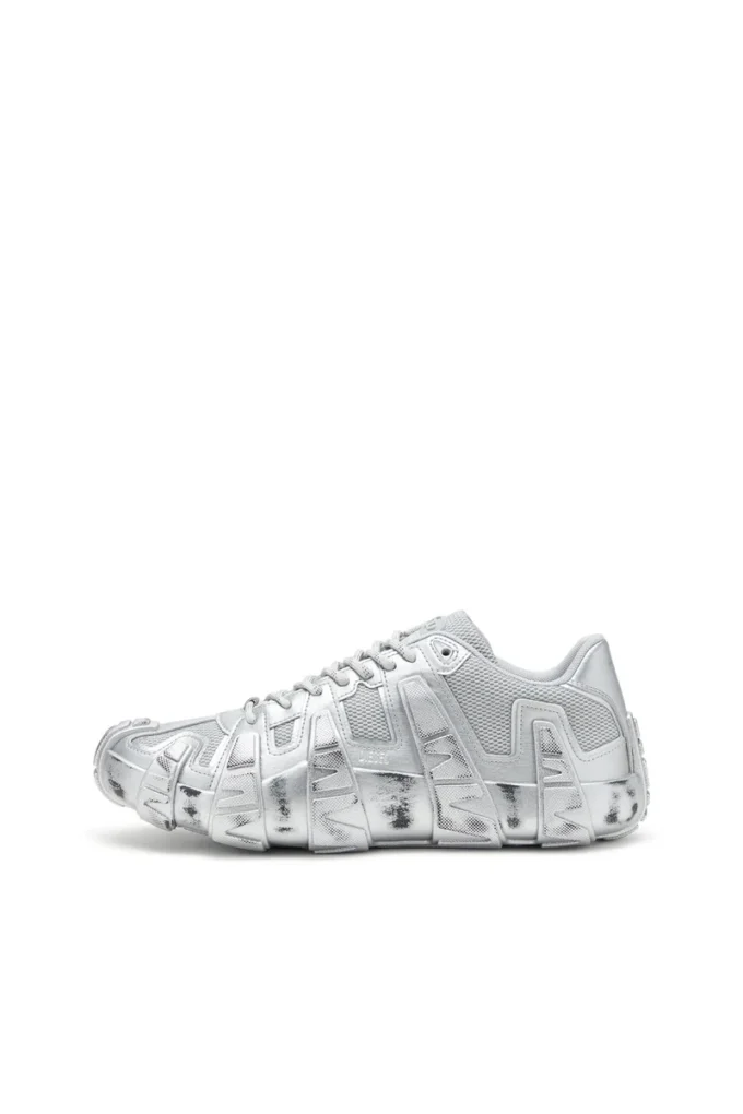s-d-griffe low S-D-Griffe-Metallic sneakers i mesh och PU s-d-griffe low S-D-Griffe-Metallic sneakers i mesh och PU