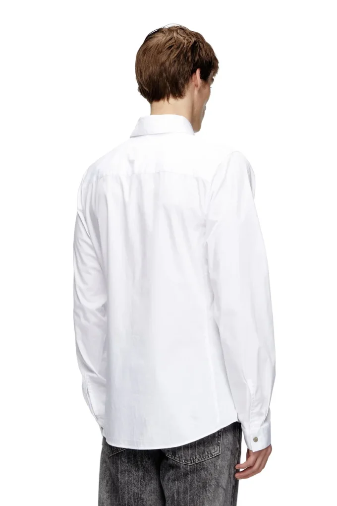 s-fitty-a Formell skjorta med broderad logotyp på kragen