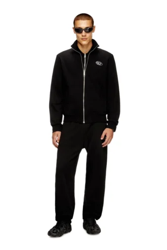 s-ginni-zip-od Sweatshirt med dragkedja och metalliskt logo