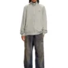 s-ginni-zip-od Sweatshirt med dragkedja och metalliskt logo s-ginni-zip-od Sweatshirt med dragkedja och metalliskt logo