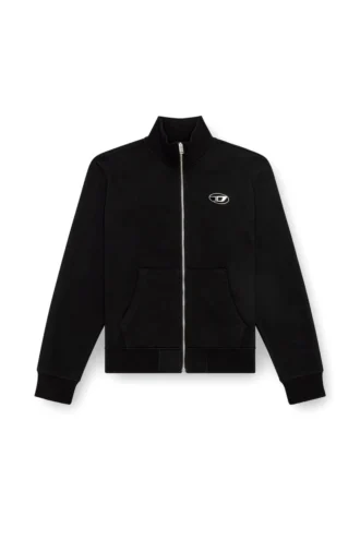 s-ginni-zip-od Sweatshirt med dragkedja och metalliskt logo