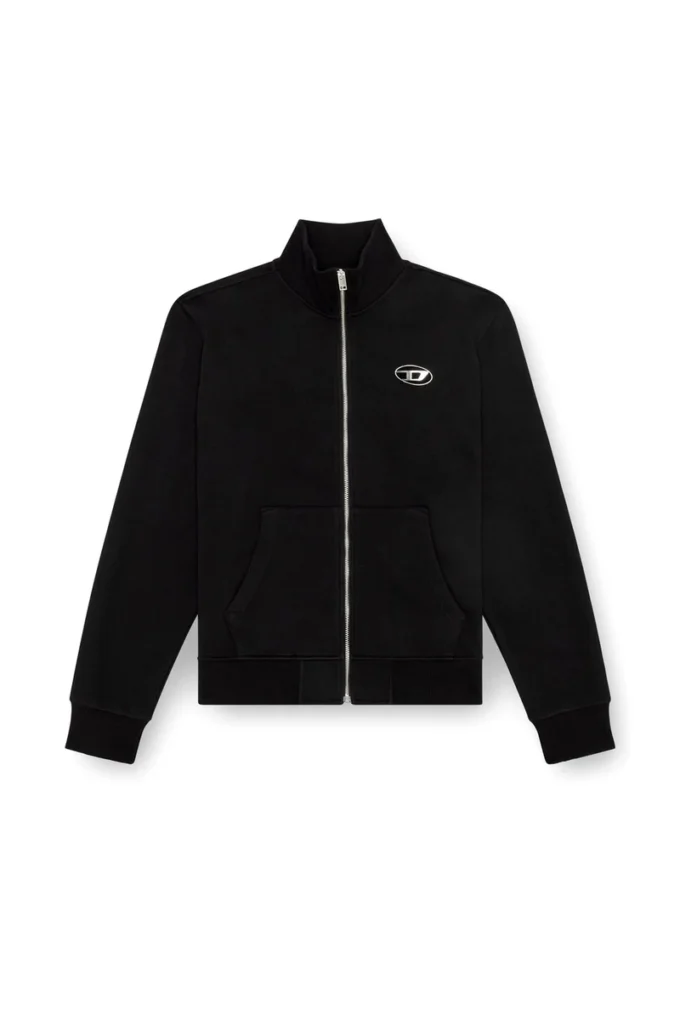 s-ginni-zip-od Sweatshirt med dragkedja och metalliskt logo s-ginni-zip-od Sweatshirt med dragkedja och metalliskt logo