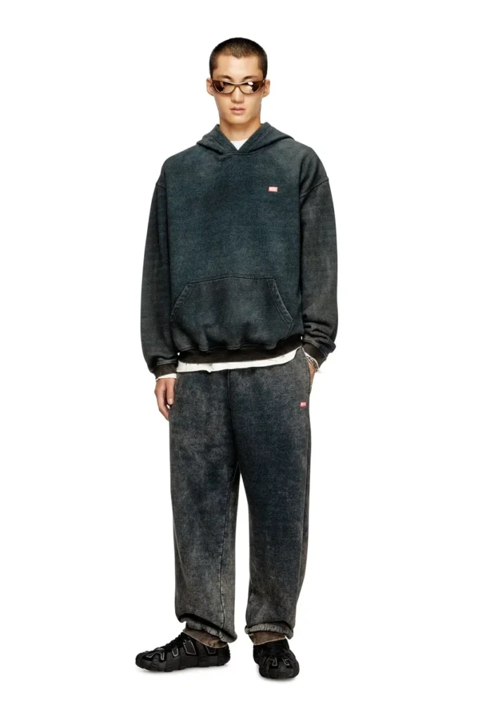 s-kai Hoodie i bomull med känguruficka
