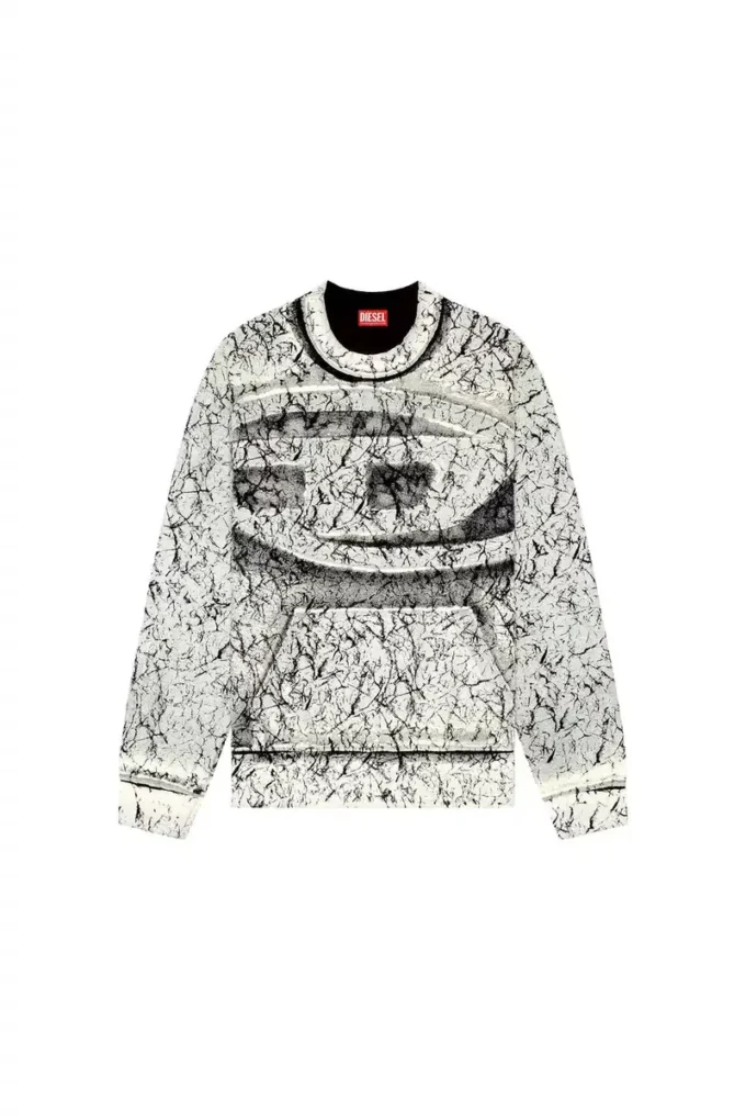 s-macoval Sweatshirt med sprucken beläggning s-macoval Sweatshirt med sprucken beläggning