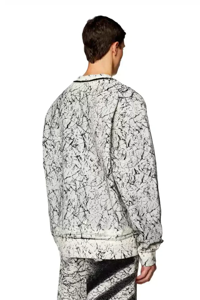 s-macoval Sweatshirt med sprucken beläggning s-macoval Sweatshirt med sprucken beläggning