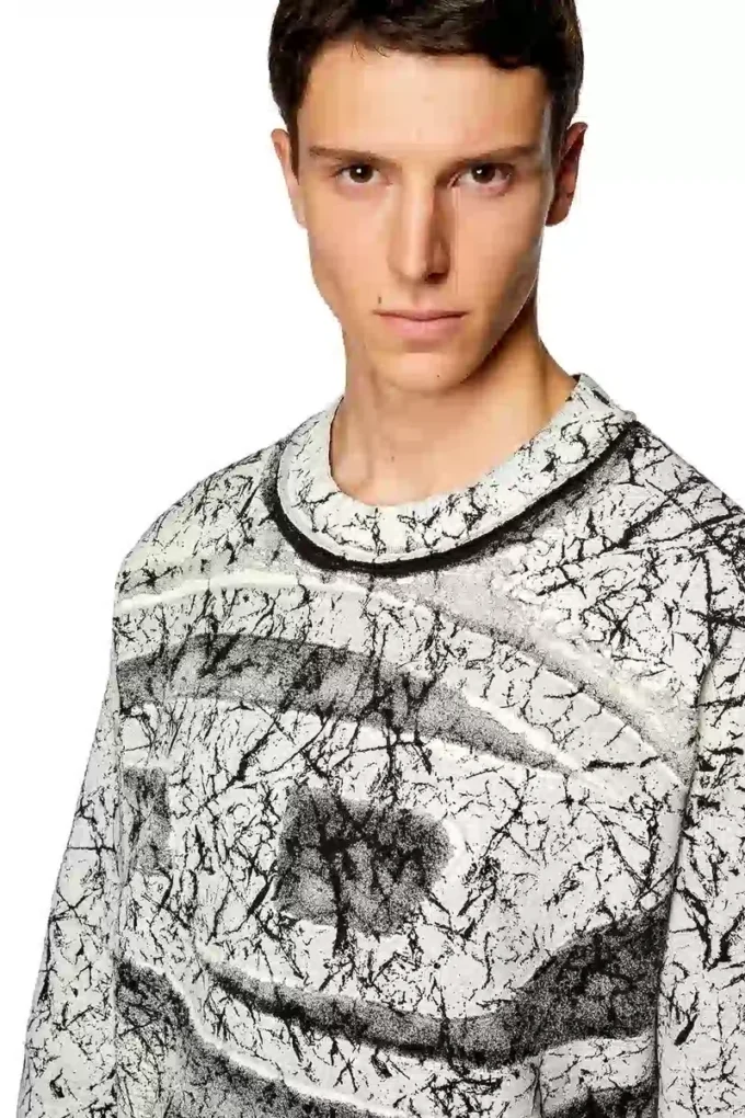 s-macoval Sweatshirt med sprucken beläggning s-macoval Sweatshirt med sprucken beläggning