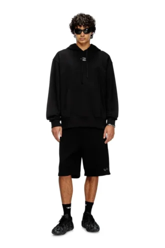 s-macs-hood-od Hoodie med metalliskt logo