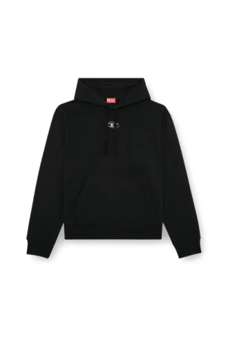 s-macs-hood-od Hoodie med metalliskt logo