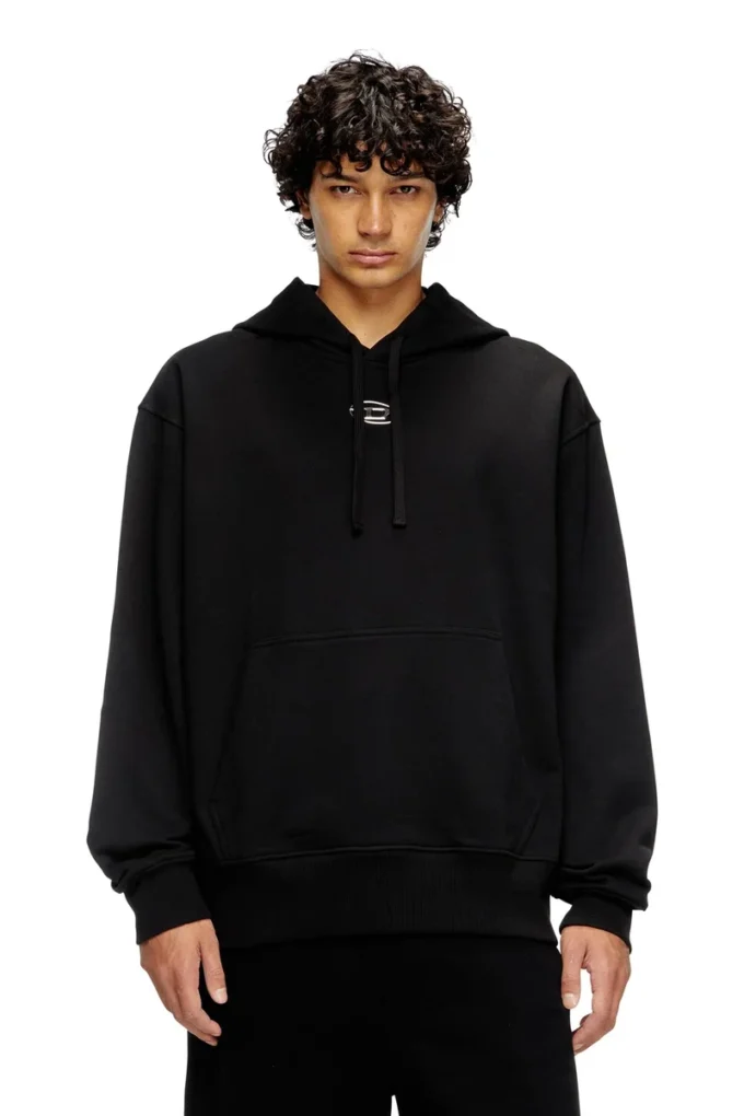 s-macs-hood-od Hoodie med metalliskt logo s-macs-hood-od Hoodie med metalliskt logo