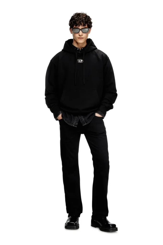 s-macs-hood-od Oversized hoodie med metallisk logotyp s-macs-hood-od Oversized hoodie med metallisk logotyp