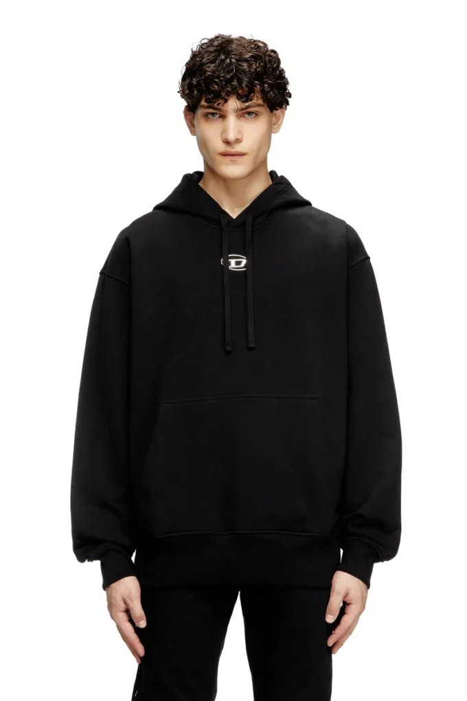 s-macs-hood-od Oversized hoodie med metallisk logotyp s-macs-hood-od Oversized hoodie med metallisk logotyp