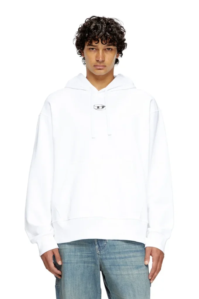 s-macs-hood-od Oversized hoodie med metallisk logotyp s-macs-hood-od Oversized hoodie med metallisk logotyp