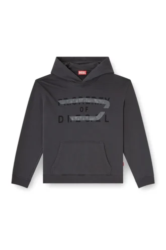 s-norman-hood Hoodie i bomull med D-applikation