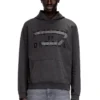 s-norman-hood Hoodie i bomull med D-applikation s-norman-hood Hoodie i bomull med D-applikation