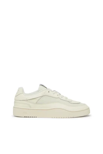 s-oval skate low S-Oval Skate – Lädersneakers med tygpaneler