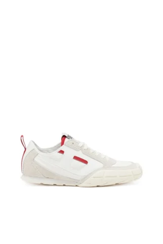 s-pagodha low S-Pagodha-Sneakers i läder, mocka och ripstop