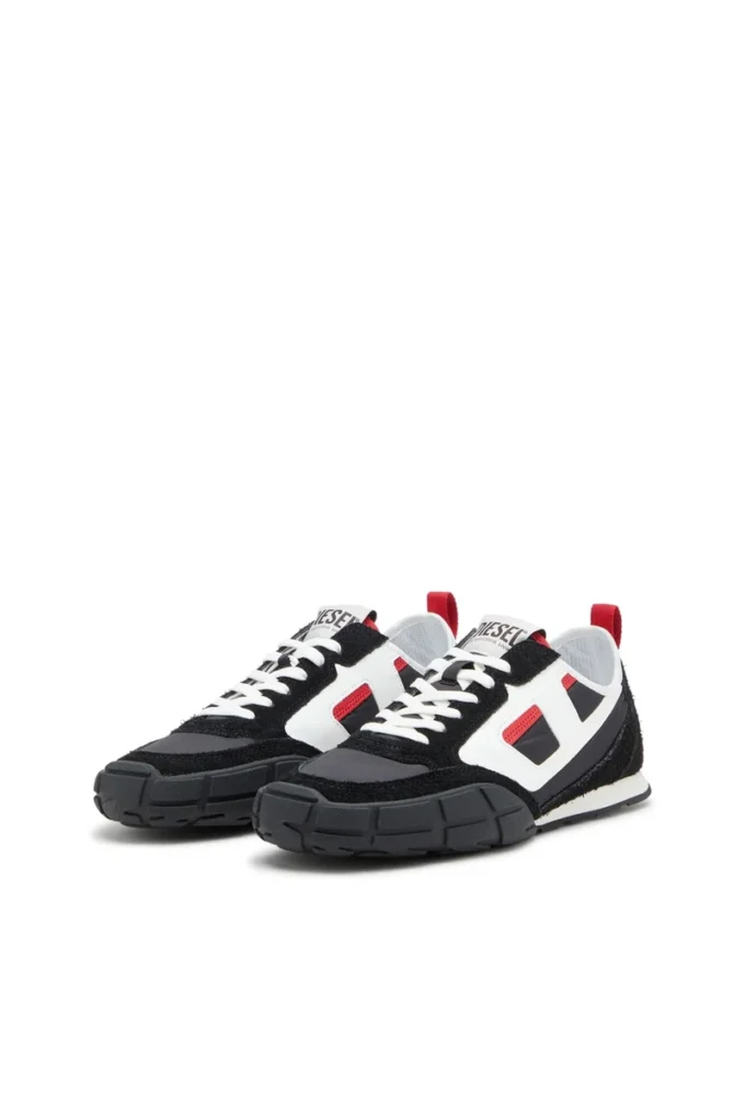 s-pagodha low S-Pagodha-Sneakers i läder, mocka och ripstop s-pagodha low S-Pagodha-Sneakers i läder, mocka och ripstop