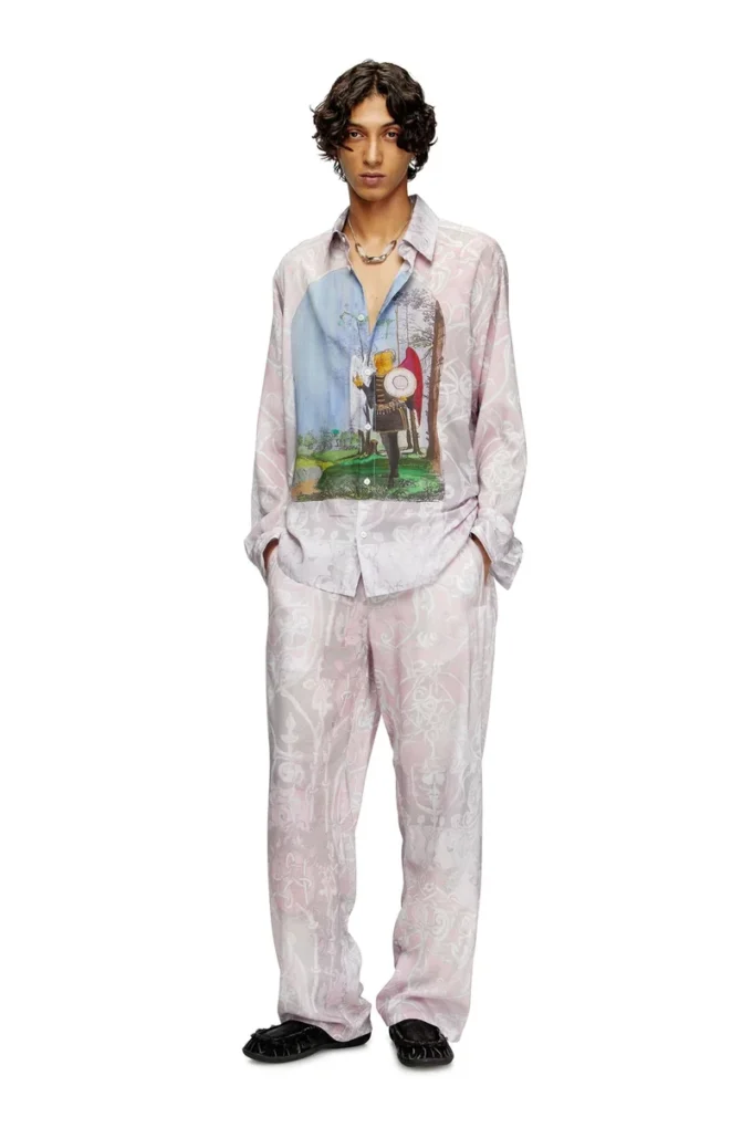 s-simply-a-ajfw Skjorta med medeltida tryck s-simply-a-ajfw Skjorta med medeltida tryck