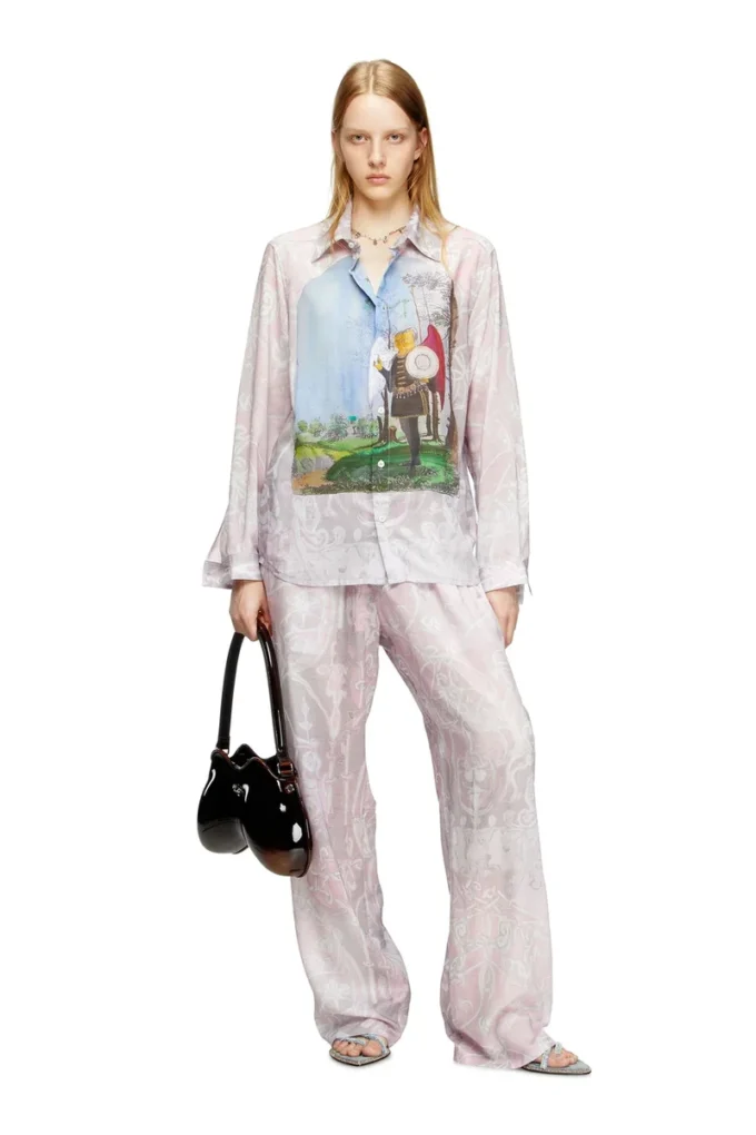 s-simply-a-ajfw Skjorta med medeltida tryck s-simply-a-ajfw Skjorta med medeltida tryck