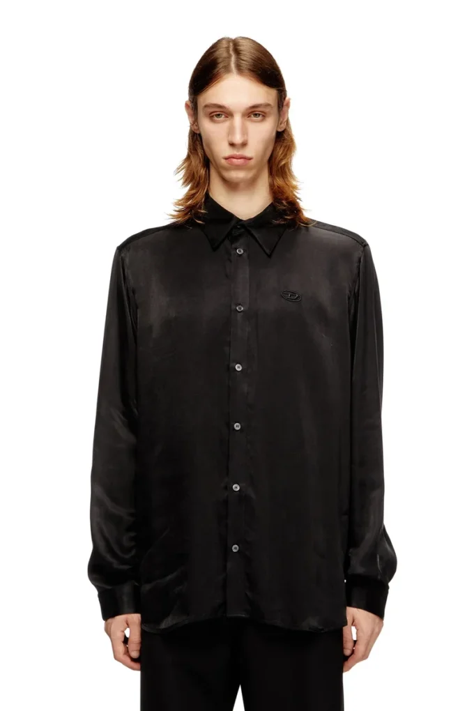 s-simply-ajfu Cuproskjorta med broderad logotyp