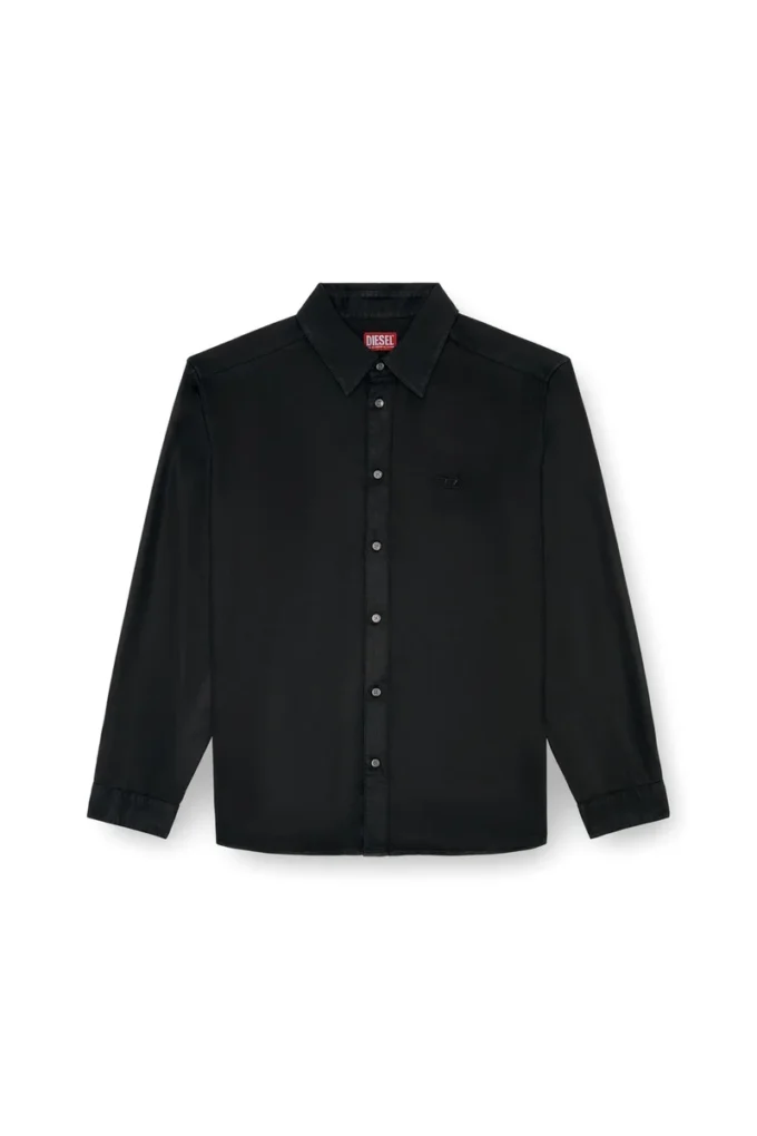 s-simply-c Flytande skjorta med broderad logotyp