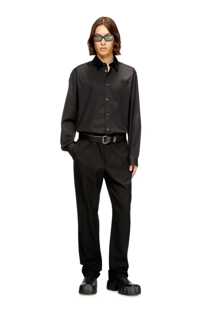 s-simply-gsbh Stretchskjorta i poplin med broderi