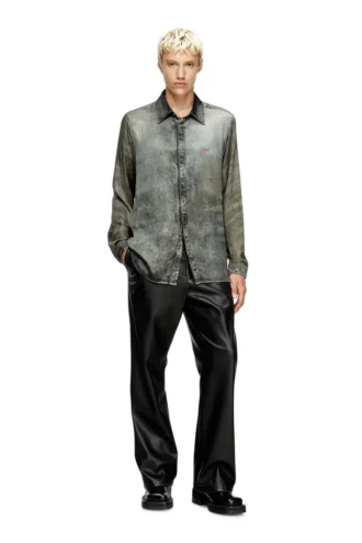 s-simply-lkct Skjorta i viskos med denimlook