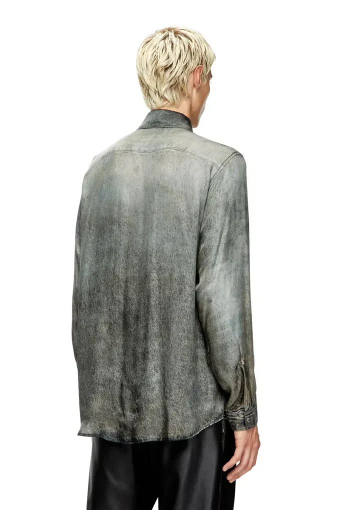 s-simply-lkct Skjorta i viskos med denimlook