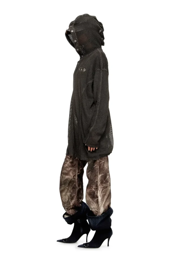 s-thug-fishnet Fishnet-hoodie med heltäckande huva s-thug-fishnet Fishnet-hoodie med heltäckande huva
