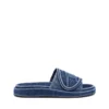 sa-slide d oval Sa-Slide D-Denim-sandaler med präglad rem