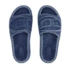 sa-slide d oval Sa-Slide D-Denim-sandaler med präglad rem