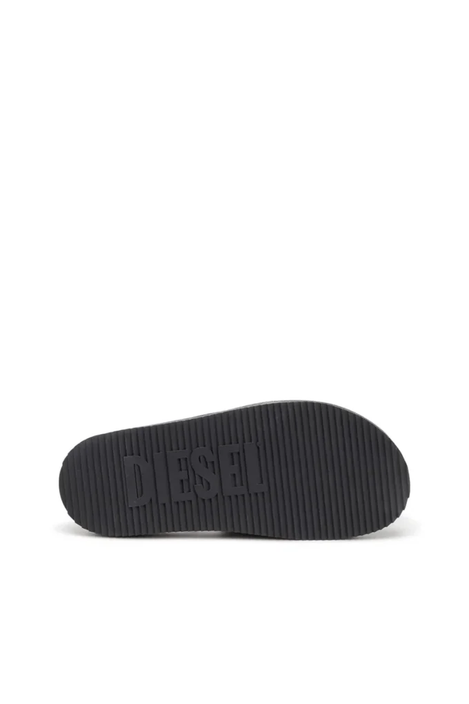sa-slide d oval Sa-Slide D-Denim-sandaler med präglad rem